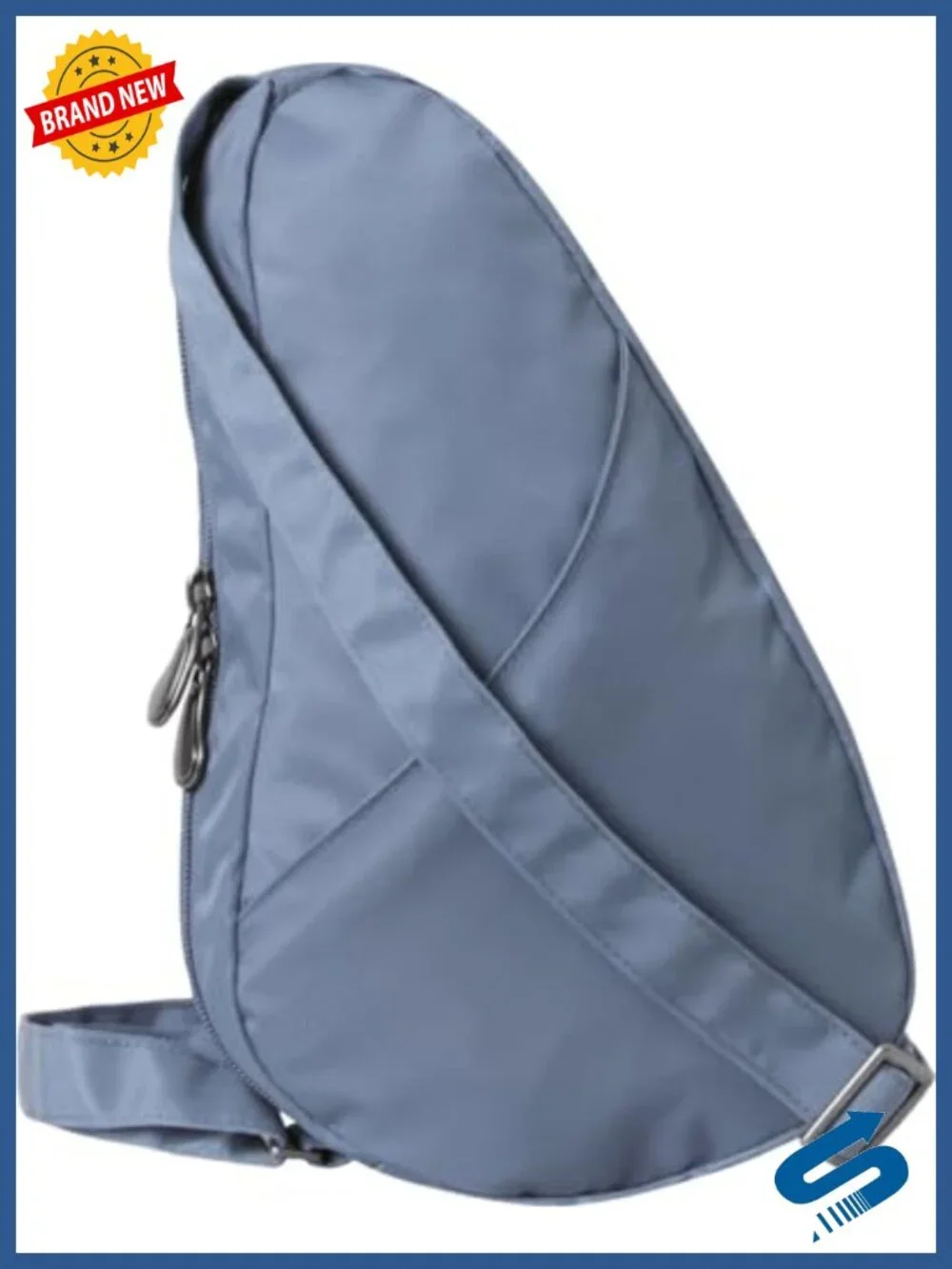 Recycled Nylon Ergonomic Crossbody Sling for Travel & Walking Comfort